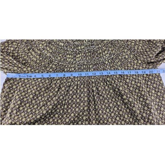 REBECCA TAYLOR WOMEN'S BROWN PAISLEY PATTERN BLOUSE TOP STYLE 721 947 8795 - Picture 13 of 13